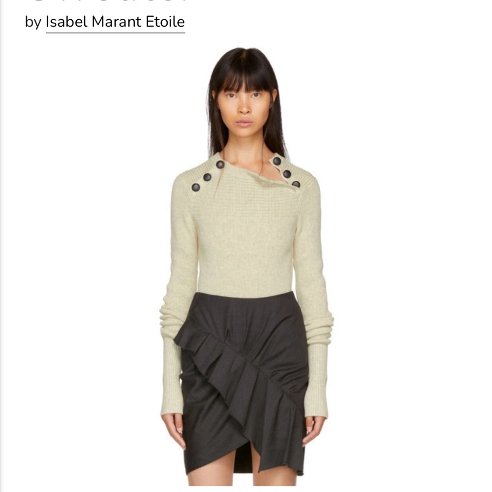 Isabel Etoile Marant Koyle Sweater, Size 34, Cream/Oatmeal